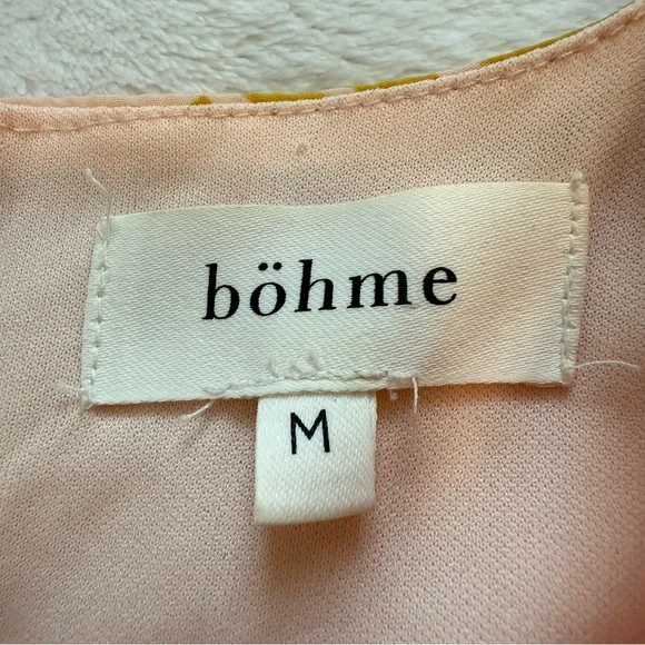 böhme Yellow and Cream Midi Dress with Shell Print - Picture 9 of 13